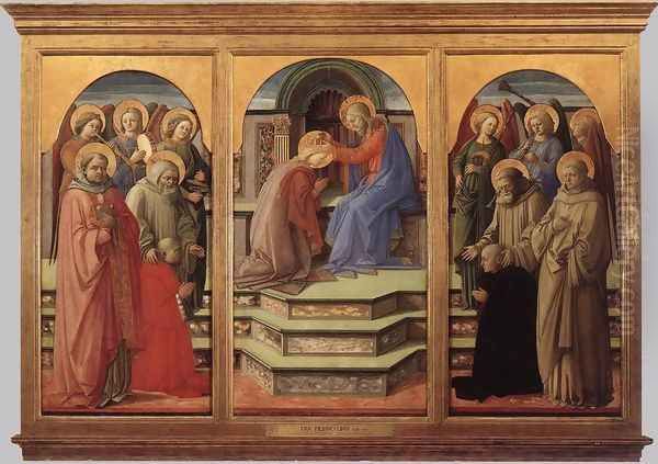 Coronation of the Virgin 1441-45 Oil Painting by Fra Filippo Lippi