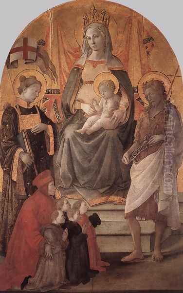 Madonna del Ceppo 1453 Oil Painting by Fra Filippo Lippi