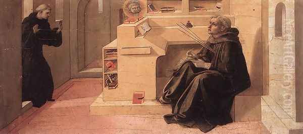 Vision of St Augustine c. 1438 Oil Painting by Fra Filippo Lippi