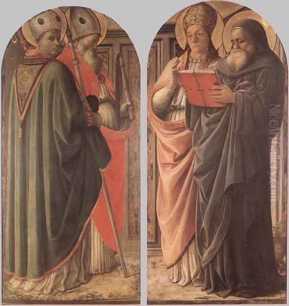 The Doctors of the Church c. 1437 Oil Painting by Fra Filippo Lippi