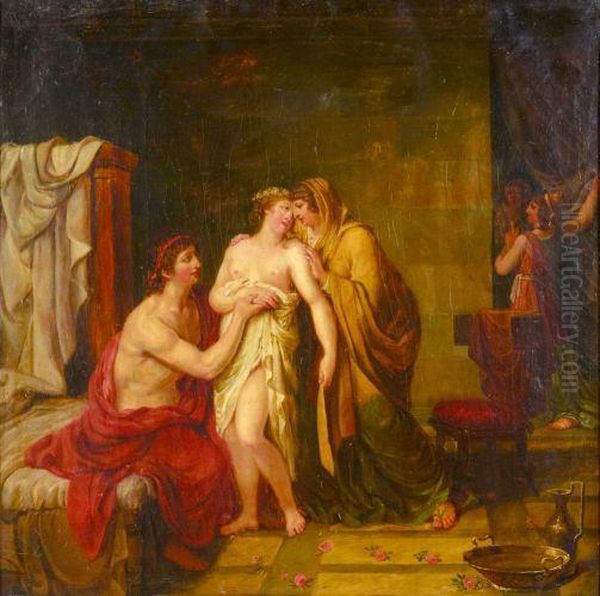 La Premiere Nuit Oil Painting by Jacques Louis David