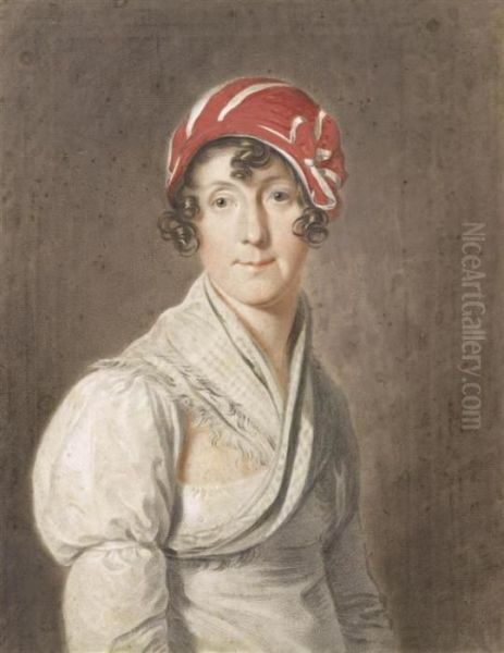 Portrait Of A Woman Oil Painting by Jacques Louis David