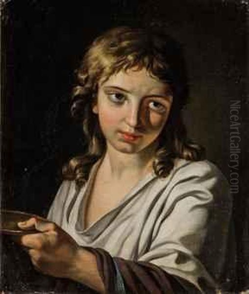 Saint John The Baptist Oil Painting by Jacques Louis David