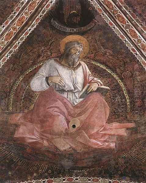 St John the Evangelist c. 1454 Oil Painting by Fra Filippo Lippi