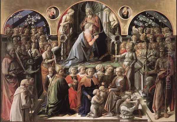 Coronation of the Virgin I Oil Painting by Fra Filippo Lippi