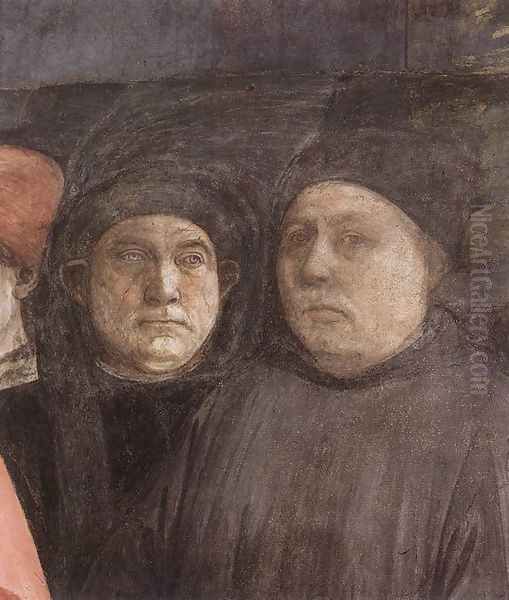 The Saint's Funeral (detail-1) 1460 Oil Painting by Fra Filippo Lippi