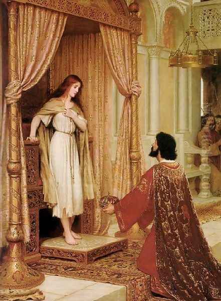 A King and a Beggar Maid Oil Painting by Edmund Blair Blair Leighton