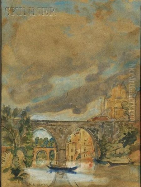 View Of Toledo Oil Painting by Arthur Bowen Davies