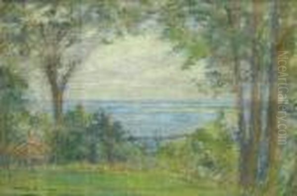 Rockland Lake Oil Painting by Arthur Bowen Davies