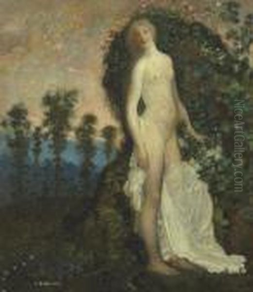 Daughter Of Persephone Oil Painting by Arthur Bowen Davies