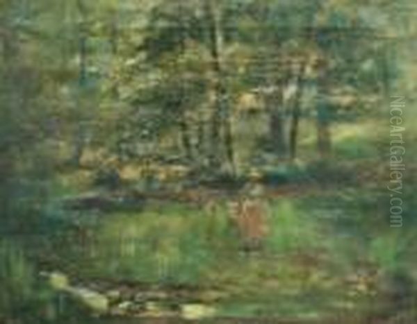 In The Woods Oil Painting by Arthur Bowen Davies