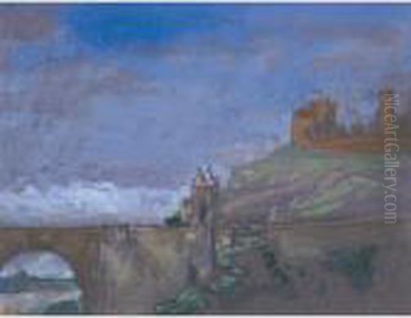 Toledo Ii Oil Painting by Arthur Bowen Davies