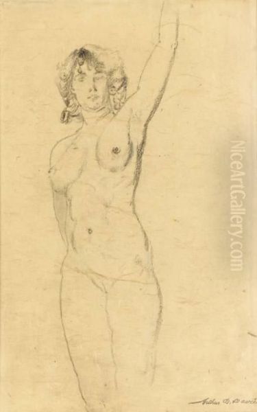 Female Nude Oil Painting by Arthur Bowen Davies