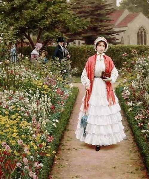 After Service Oil Painting by Edmund Blair Blair Leighton