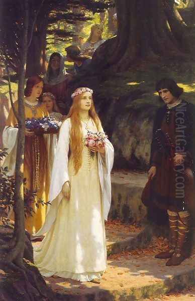 My Fair Lady Oil Painting by Edmund Blair Blair Leighton