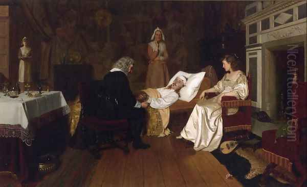 Witness My Act and Seal Oil Painting by Edmund Blair Blair Leighton