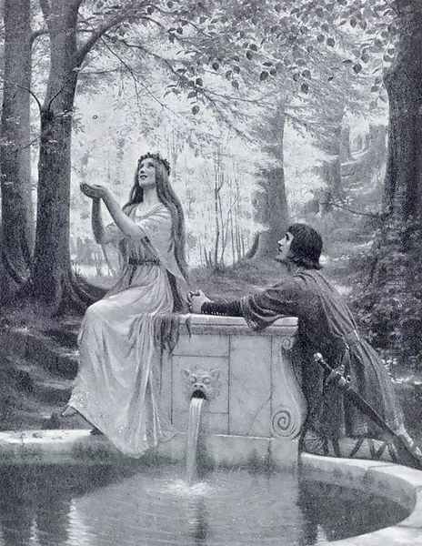 Pelleas and Melisande Oil Painting by Edmund Blair Blair Leighton