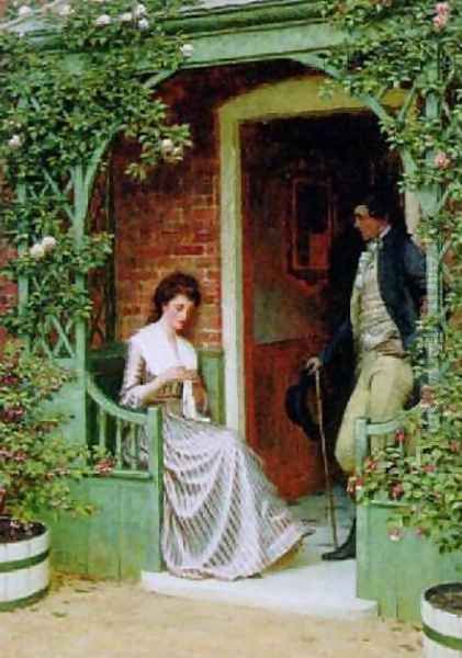 The Proposal Oil Painting by Edmund Blair Blair Leighton