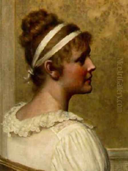 Portrait of a Lady Oil Painting by Edmund Blair Blair Leighton