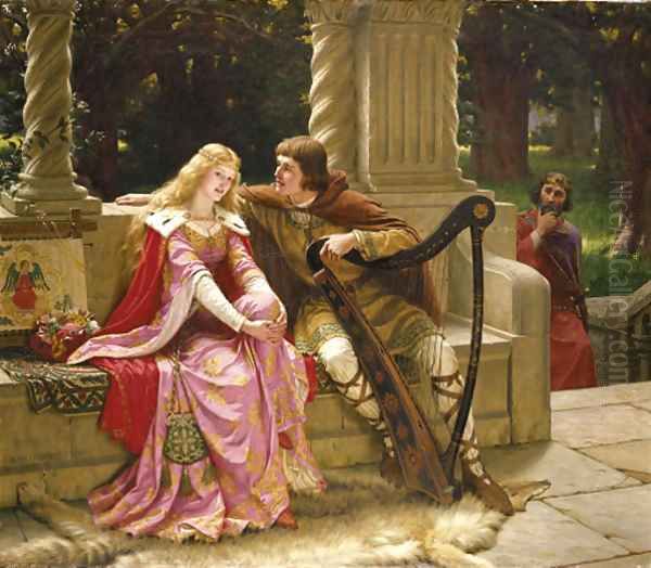 The End of the Song Oil Painting by Edmund Blair Blair Leighton