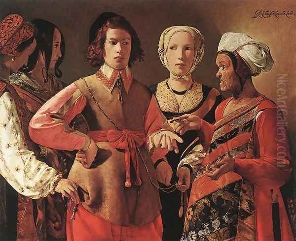 Fortune Teller 1632-35 Oil Painting by Georges de La Tour