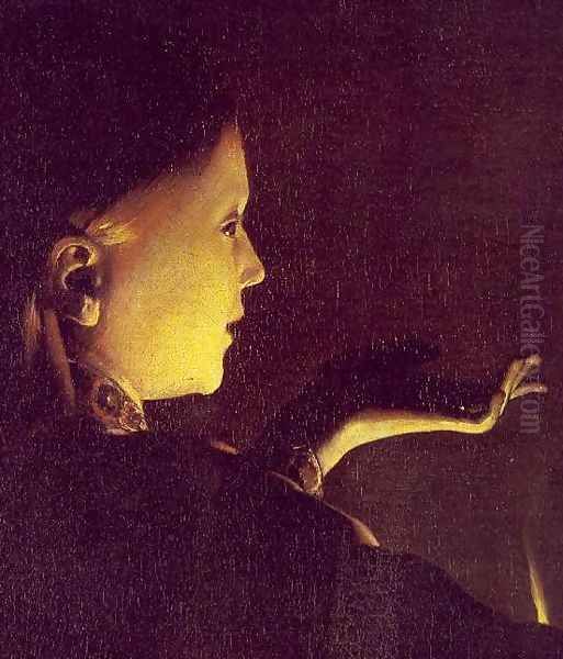 The Dream of St Joseph (detail) c. 1640 Oil Painting by Georges de La Tour