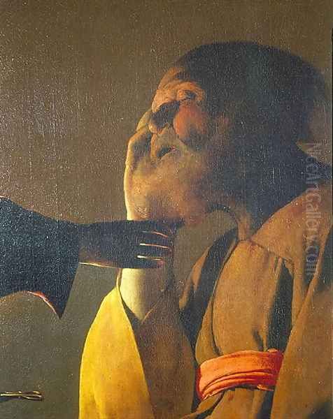 Joseph and the Angel, 1652 Oil Painting by Georges de La Tour