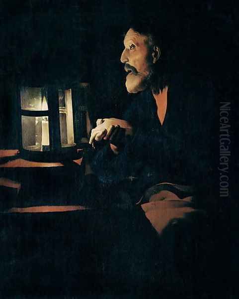 The Tears of St. Peter Oil Painting by Georges de La Tour