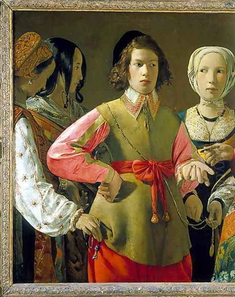 The Fortune Teller, c.1625 2 Oil Painting by Georges de La Tour