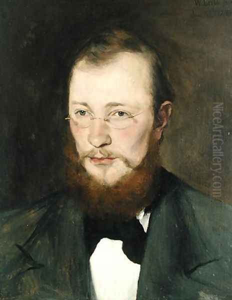 Friedrich Rauert, 1877 Oil Painting by Wilhelm Leibl