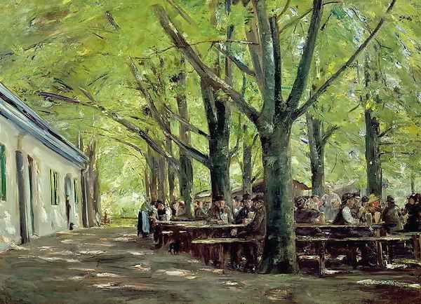 A Country Brasserie, Brannenburg, Bavaria, 1894 Oil Painting by Max Liebermann