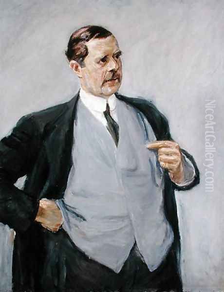 The Architect, Peter Behrens (1869-1940), 1913 Oil Painting by Max Liebermann