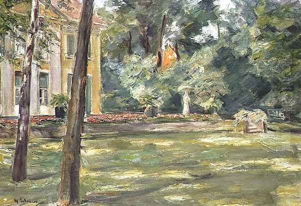 Garden Scene Oil Painting by Max Liebermann