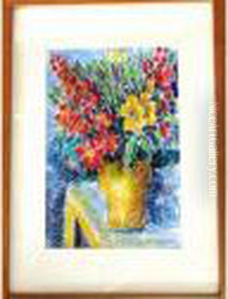 Le Bouquet Oil Painting by Pierre De Belay