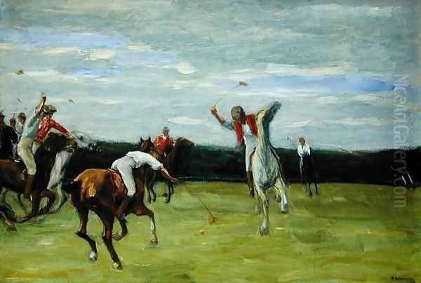 Polo player in Jenischpark, Hamburg, 1903 Oil Painting by Max Liebermann