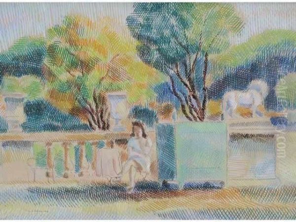 Jardin Du Luxembourg Oil Painting by Pierre De Belay