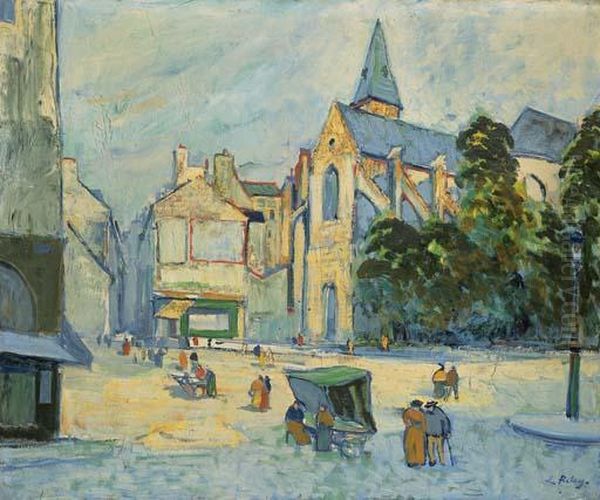 Eglise Saint-medard, Paris Oil Painting by Pierre De Belay