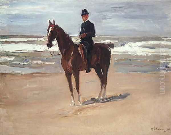 Rider on the Beach, 1908 Oil Painting by Max Liebermann