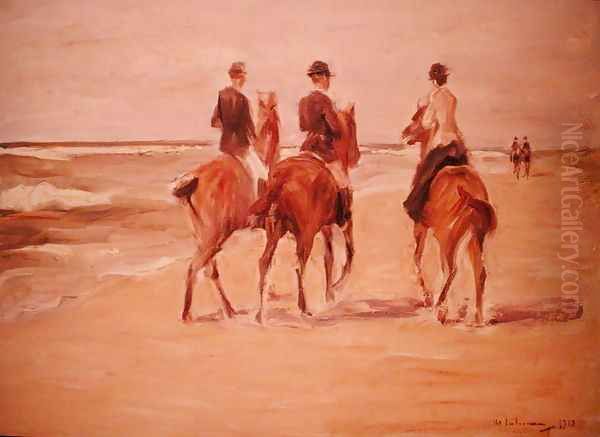 Rider on the Beach, 1923 Oil Painting by Max Liebermann