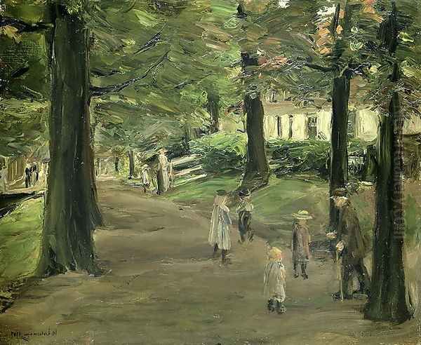 The Avenue Oil Painting by Max Liebermann