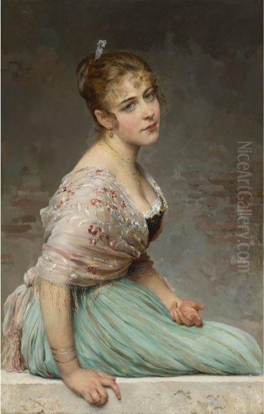 Contemplation Oil Painting by Eugene de Blaas