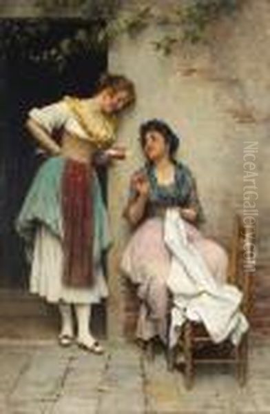 The Love Letter Oil Painting by Eugene de Blaas