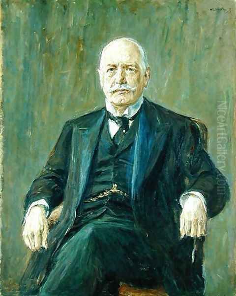 Prince Bernhard von Bulow (1849-1929) 1917 Oil Painting by Max Liebermann