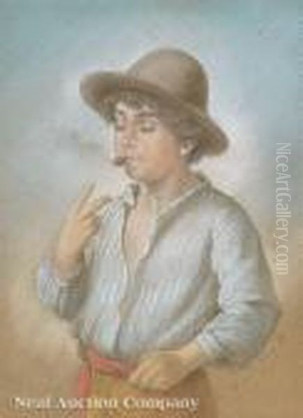 Young Boy With Acigar Oil Painting by Eugene de Blaas