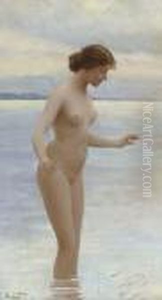 In The Water Oil Painting by Eugene de Blaas