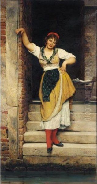 Ninetta Oil Painting by Eugene de Blaas