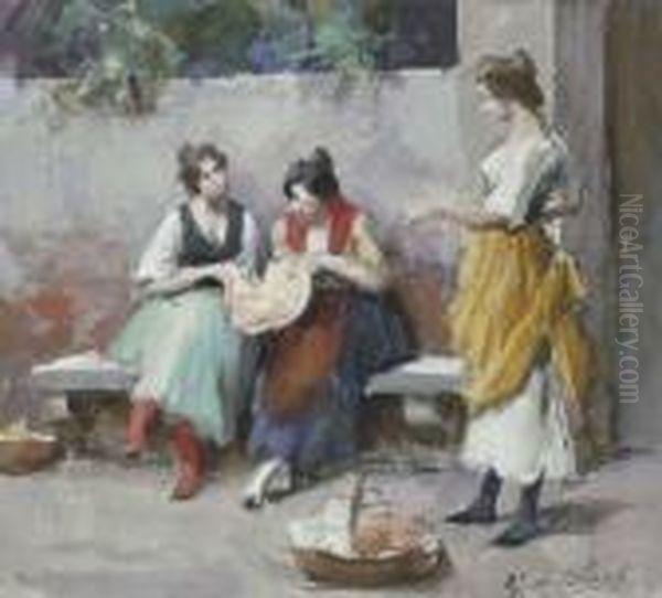 Ciacole Oil Painting by Eugene de Blaas