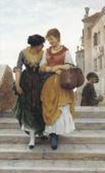 Confidences Oil Painting by Eugene de Blaas