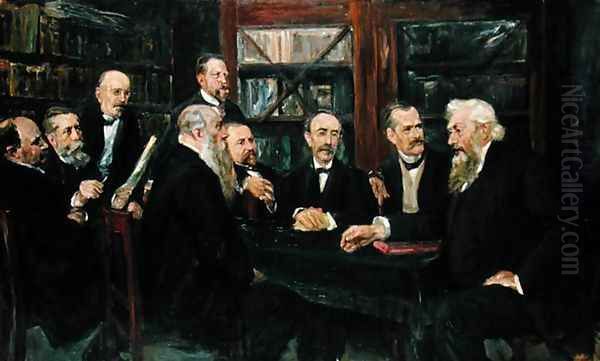 The Hamburg Convention of Professors, 1906 Oil Painting by Max Liebermann