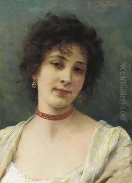 An Elegant Lady by Eugene de Blaas